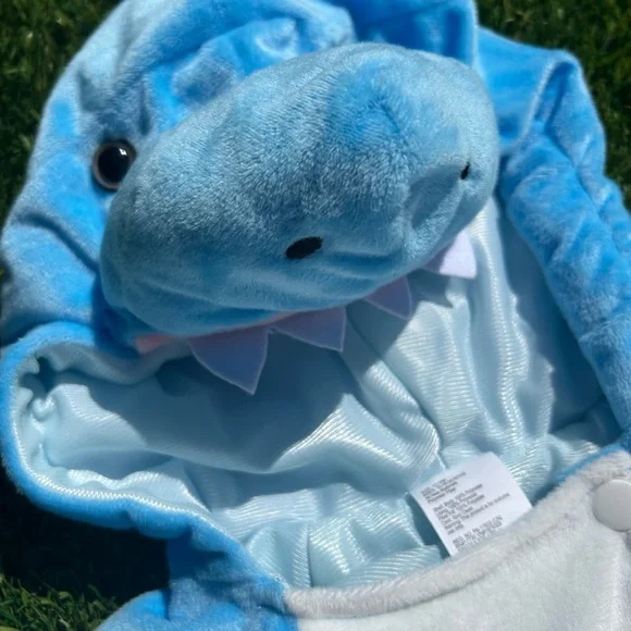 Baby Shark Halloween Costume Pullover Top 12-18M (Months) Hyde & EEK! Plush Blue - Picture 7 of 13